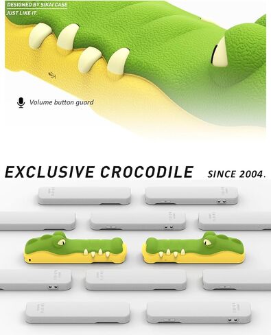 SIKAI CASE Silicone Case Fit Designed for Apple TV 4K 2021/2022 Siri Remote Protective Case with Shockproof Compatible with AirTag (Crocodile) in Saudi Arabia