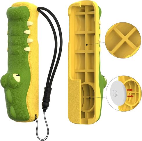 SIKAI CASE Silicone Case Fit Designed for Apple TV 4K 2021/2022 Siri Remote Protective Case with Shockproof Compatible with AirTag (Crocodile) in Saudi Arabia