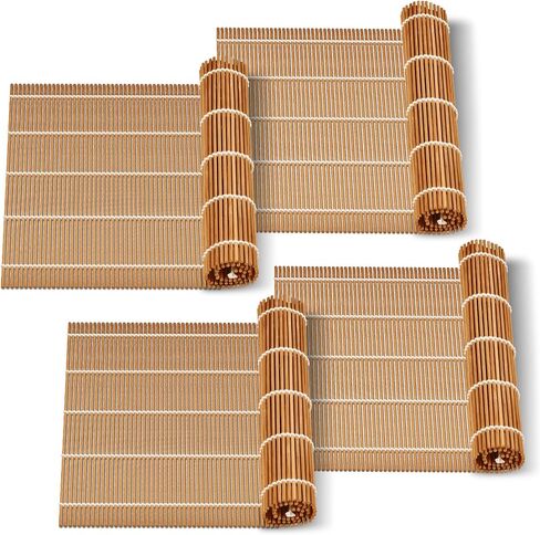 9.5"x9.5"Bamboo Sushi Rolling Mat,kimbap roller(2 PCS) in Saudi Arabia