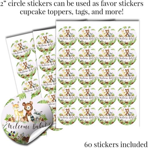 تتضمن مجموعة حفلات استحمام الطفل Amanda Creation Little Deer Woodland Girl 20 دعوة مع مظاريف + 4 أحجام مختلفة من الملصقات المزخرفة، وتذاكر الحفاضات، وإحضار بطاقات الكتب in Saudi Arabia