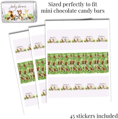تتضمن مجموعة حفلات استحمام الطفل Amanda Creation Little Deer Woodland Girl 20 دعوة مع مظاريف + 4 أحجام مختلفة من الملصقات المزخرفة، وتذاكر الحفاضات، وإحضار بطاقات الكتب in Saudi Arabia