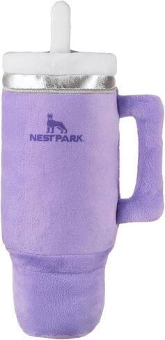 Nestpark Tumbler Cup Funny Dog Toy - Parody Plush Squeaky Crinkle Dog Toy (Mint Green) in Saudi Arabia