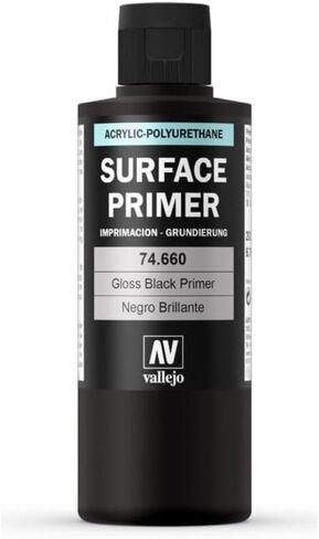 Vallejo Gloss Black Primer 32ml Paint in Saudi Arabia