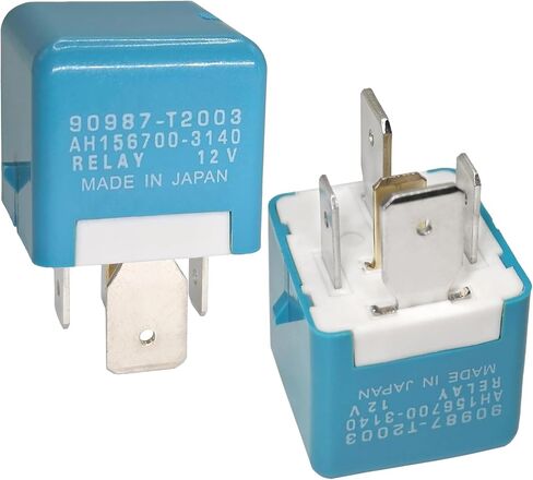 Relay 90987-T2003, 5 Pins 12V Relay 90080-87025 Replacement - Compatible for Select Avalon Corolla Matrix Sienna Sequoia Highlander Tundra Vehicles in Saudi Arabia