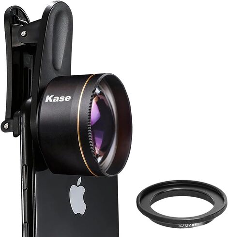 Kase Master Macro Phone Camera Lens Pro with 52mm Filter Adapter Ring for iPhone 15 14 13 12 11 8 Samsung Android,Shoot Distance 40-85mm,Metal Body in Saudi Arabia