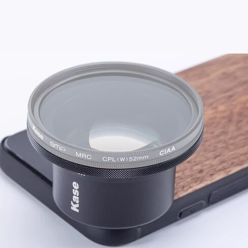 Kase Master Macro Phone Camera Lens Pro with 52mm Filter Adapter Ring for iPhone 15 14 13 12 11 8 Samsung Android,Shoot Distance 40-85mm,Metal Body in Saudi Arabia