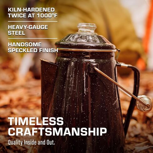 COLETTI Classic Percolator Coffee Pot — Camping Coffee Makers, Coffee Percolator – The Original Camping Coffee Pot, Now Modernized – For Campsite Brewmasters Everywhere [Pink Enamel, 12 Cup] in Kuwait