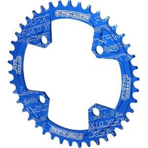 X AUTOHAUX 104mm 4 Holes Aluminum Alloy Bicycle Bike Round Narrow Wide Chainring Crankset Tooth Plate