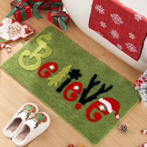 Fall Bathroom Decor Gnomes Rug W/Pumpkin Maple Leaf, Cute Autumn Rug Non-Slip for Fall Thanksgiving Home Decor, Funny Fall Bath Mat for Bedroom Kitchen, 30" x 20"