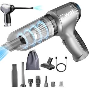 Cordless Vacuum Handheld Vacuum Cleaner, Mini Car Vacuum with Blower Lightweight Portable Vacuum for Car,Home, Handheld Vacuum Cleaner 15000Pa Suction Power, USB Fast Charging
