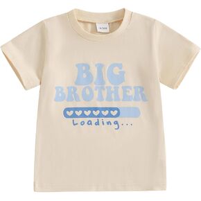 طفل رضيع الصبي مطابقة الملابس ابن عم طاقم القمصان للأطفال Crewneck كم قصير تي شيرت بلايز/رومبير