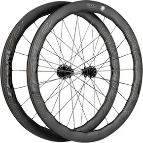 SUPERTEAM Disc Brake Wheels 700C 50mm 28mm Tubeless Carbon Spoke Ceramic Bearing Wheelset