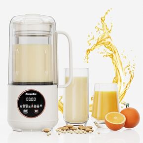 Nut Milk Maker, 50oz Automatic Soy Milk Maker with Spin Clean Brush and Nut Milk Bag, Homemade Plant-Based Oat Milk Machine with Auto Clean, Boil Water, Delay Start, Keep Warm