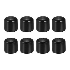 DMiotech 8 Pack 60mm ID Black Screw Thread Protectors Rubber End Caps Bolt Covers for Screw Bolt Furniture Pipe