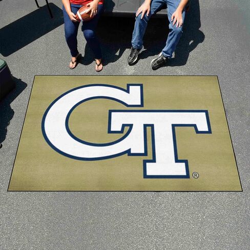 FANMATS 2340 NCAA - Georgia Tech Yellow Jackets Starter Mat Accent Rug - 19in. x 30in. | Sports Fan Home Decor Rug and Tailgating Mat - GT Logo, Gold in Saudi Arabia