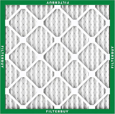 Filterbuy 17.5x23.5x1 فلتر الهواء MERV 8 Dust Defense (عبوتان)، استبدال مرشحات هواء فرن HVAC AC المطوية (الحجم الفعلي: 17.38 × 23.38 × 1.00 بوصة) in Kuwait