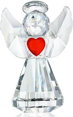 HDCRYSTALGIFTS كريستال جارديان الملاك تمثال فن الزجاج تماثيل الملاك هدايا للنساء طاولة المنزل وزن الورق الديكور زخرفة تحصيل، واضح in Kuwait
