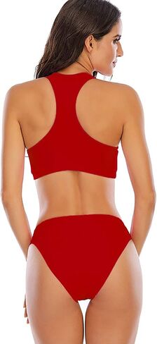 Period Swimwear for Teens Two Piece Swim Bikini Sets Women Period Swimsuit Girls Leakproof Bathing Suits Sporty in Saudi Arabia