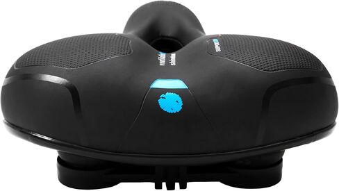 DRBIKE Bike Seat for Men Women, Comfortable Padded Bicycle Saddle with Tailight, Dual Spring Design & Soft Cushion, Breathable Bicycle Seat for Mountain, Road, Exercise, Touring & Cruiser Bike, Black in Saudi Arabia