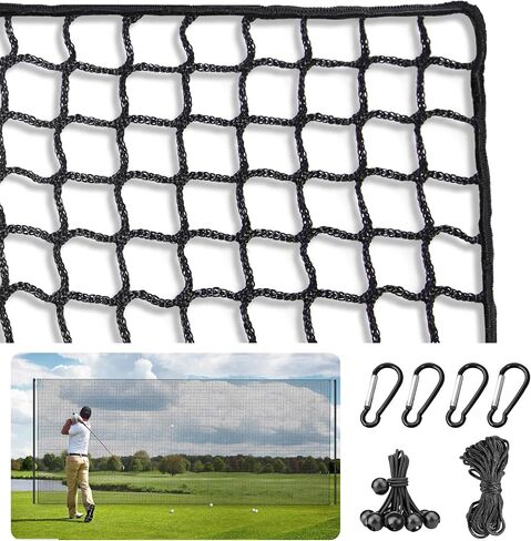 oriengear 10x10ft/10x15ft/10x20ft ممارسة الغولف ضرب شبكة البوليستر مع حبل وإبزيم، شبكات القيادة للجولف والهوكي والبيسبول والمزيد من الألعاب الرياضية، مناسبة للفناء الخلفي والحديقة والاستخدام الداخلي in Kuwait