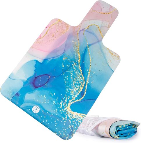 منشفة بساط بيلاتيس مصلح من إيكووم، بساط مصلح بيلاتيس غير قابل للانزلاق، بساط مصلح سهل الغسل وخفيف الوزن ومحمول (نمر) in Kuwait