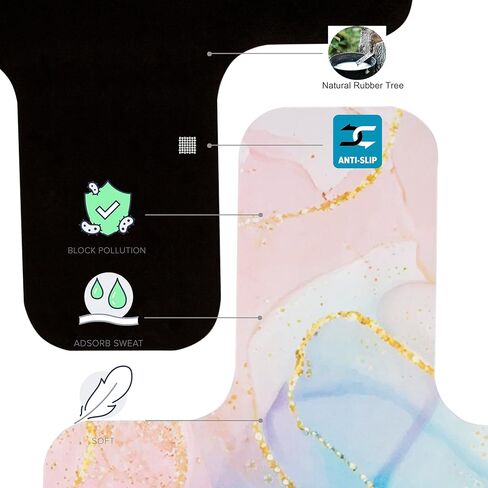 منشفة بساط بيلاتيس مصلح من إيكووم، بساط مصلح بيلاتيس غير قابل للانزلاق، بساط مصلح سهل الغسل وخفيف الوزن ومحمول (نمر) in Kuwait