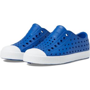 Native Shoes Kids Jefferson (Little Kid/Big Kid) - Shoes for Kids - EVA Upper - EVA Lining and Insole Adventure Blue/Shell White 13 Little Kid M