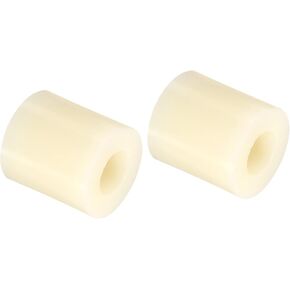 PATIKIL M5 Round Spacer Washer, 48 Pack Nylon 5.3mm ID x 11mm OD x 10mm L for M5 Screws Block 3D Printer TV Wall Mounting Electrical Outlet, Beige