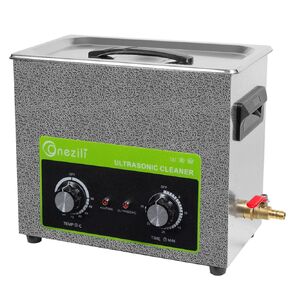 ONEZILI Ultrasonic Cleaner 3L 0.8gal 120W Ultrasonic Jewelry Cleaner with Heater and Timer for Tool Parts Carburetor Watch Glasses Denture Coin