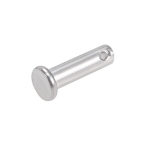 دبابيس METALLIXITY Clevis (6 مم × 60 مم) قطعة واحدة، دبوس تثبيت برأس مسطح بفتحة واحدة 304 من الفولاذ المقاوم للصدأ - للأجهزة المعدنية، وتركيب الأثاث، والصناعية، DIY