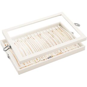 Lolalet Earring Tray Display Earring Holder, Stackable Jewelry Drawer Organizer Showcase Storage for Women Girls Stud Piercings Post Earrings -Set of 2 in Kuwait