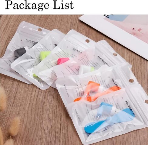 Mini Cell Phone Fan, USB C & Lightning Port Compatible for iPhone, iPad, Android Smartphone, Samsung Galaxy Note Google Pixel Cellphone (6 Pack) in Kuwait