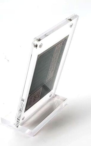 2-Pack Thick Acrylic Baseball Football Trading Card Holder Magnetic Protectors Super Clear Display (2 Card (2 Pack)) in Kuwait