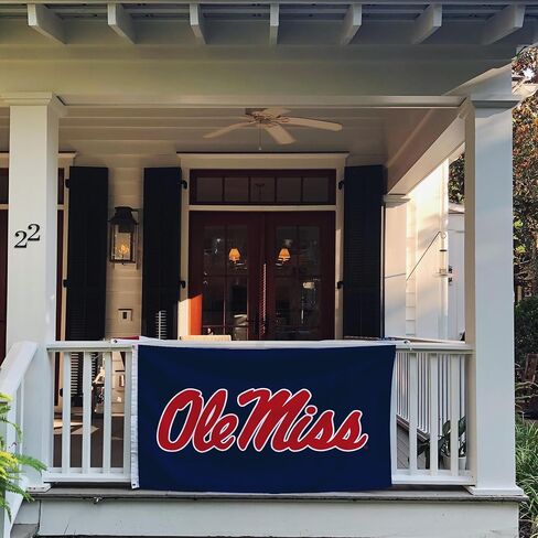Desert Cactus University of Mississippi Flag Rebels Ole Miss U of M Flags Banners 100% Polyester Indoor Outdoor 3x5 (Design J) in Kuwait