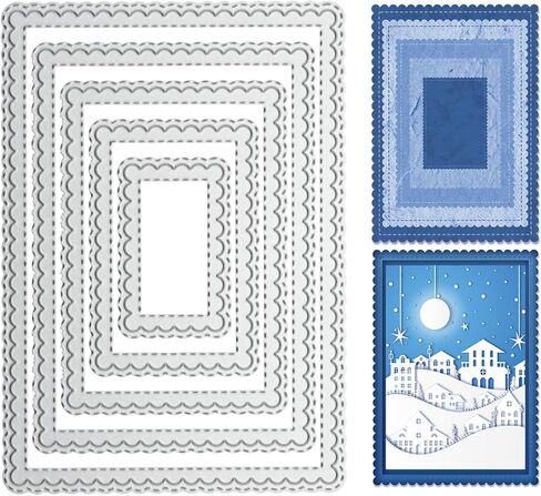 Bookmark Cutting Dies, Banner Tags Ribbon Die Cuts Metal Embossing Stencils Template Mould for Card Scrapbooking and DIY Craft Album Paper Card Decor in Kuwait