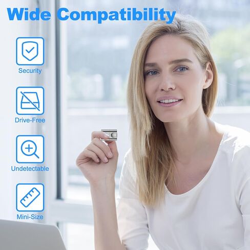 aMZCaSE Mouse Jiggler Undetectable، USB Mouse Mover Jiggler مع زر التبديل، شاكر الماوس التلقائي مع 3 أوضاع اهتزاز، خالية من السائق، التوصيل والتشغيل، إبقاء الكمبيوتر/الكمبيوتر المحمول مستيقظًا، أسود in Kuwait