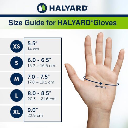 HALYARD Sterling SG Nitrile Powder-Free Exam Gloves, 3.7 mil, 9.5", Gray, Small, 41658 (Case of 2500) in Saudi Arabia