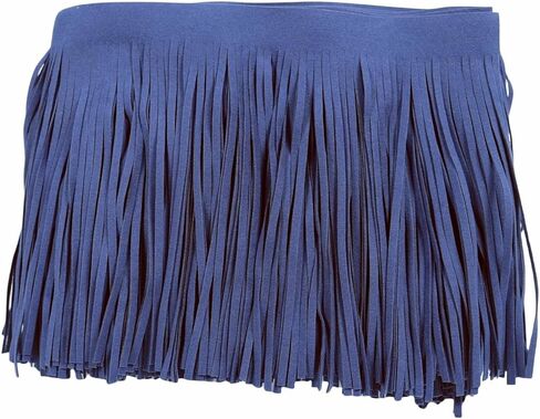 3 Yards 6 Inch Faux Leather Fringe Trim for DIY Sewing Craft Garment Hem Accessories Handbag Embellishment Decoration (Black) in Kuwait