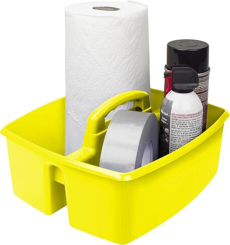 Storex 3-Compartment Small Caddy – Multipurpose Classroom Organizer with Handle, Assorted STEAM Colors, 6-Pack (00940A06C) in Kuwait