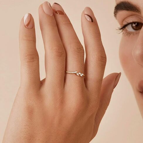 GLOQUAT 18K الذهب المفتوح خواتم الفرقة الأبدية للنساء الفتيات تشيكوسلوفاكيا أحجار الذهب رقيقة كاملة حلقات قابلة للتكديس محاكاة الماس الخلود لطيف نصف تمهيد خواتم الذكرى السنوية داينتي بيان الخلود 5/6/7/8/9/10 in Kuwait