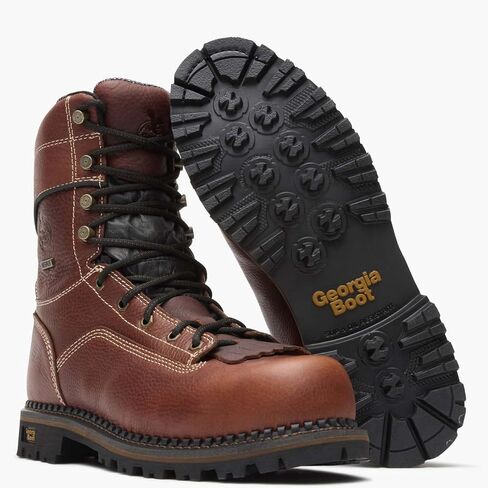 حذاء Georgia Boot الرجالي Amp Lt بكعب منخفض ومقدمة مركبة ومسجل صناعي in Saudi Arabia