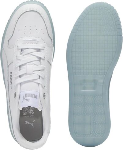 حذاء رياضي نسائي من PUMA Carina Street، جلد سويدي-Vapor Gray-Vapor Gray Gold، 5.5 in Kuwait