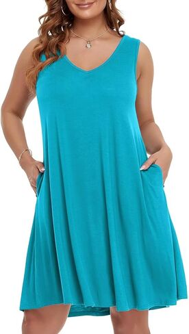 BELAROI Women Plus Size Sweater Dress Plus Size Dresses Crew Neck Long Sleeve Casual Fall Winter Tunic Dress Pockets in Saudi Arabia
