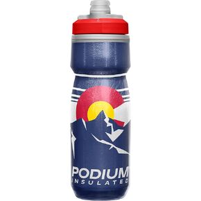 CamelBak Podium Chill 21oz Insulated Bike Water Bottle, Croissant Climb