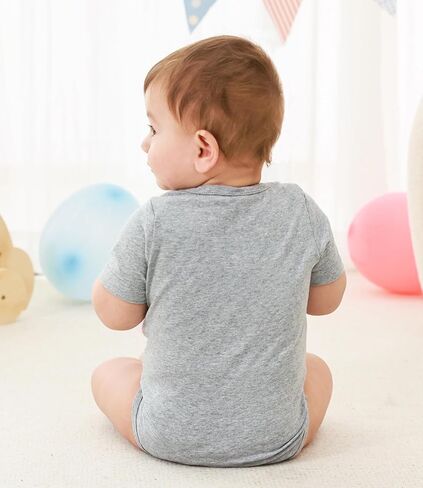 UNICOMIDEA Unisex Baby Letter Print Outfit Snaps Cotton Romper 0-12M | Newborn Boy Girl Bodysuit, Easy Diaper Snaps, Soft Cotton, Baby Birthday Gift in Saudi Arabia