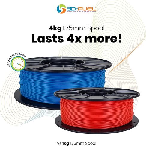 معيار الوقود ثلاثي الأبعاد PLA+ خيوط طباعة ثلاثية الأبعاد، صنع في الولايات المتحدة الأمريكية بدقة الأبعاد +/- 0.02 مم، 1 كجم 1.75 مم بكرة (2.2 رطل) باللون البرتقالي الخريفي in Kuwait