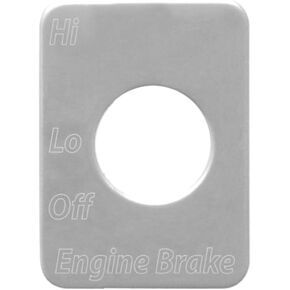 GG Grand General 68458 Stainless Steel Dimmer/Wiper Switch Plate for Peterbilt 2001 Up
