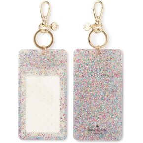 Kate Spade New York Id Badge Clip Key Chain, Multi Glitter