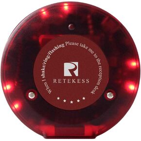 Retekess T119 Single Restaurant Pager Rechargeable Separately Turn Off Beeper Wireless Calling System with 1 Coaster Pager for Church Nursery Clinic