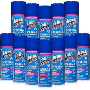 Endust for Electronics; Foaming Anti-Static Screen & Electronics Multi-Surface Cleaning Spray; Streak & Residue Free; 12-Pack of 10z Aerosol Cans (096010P12)